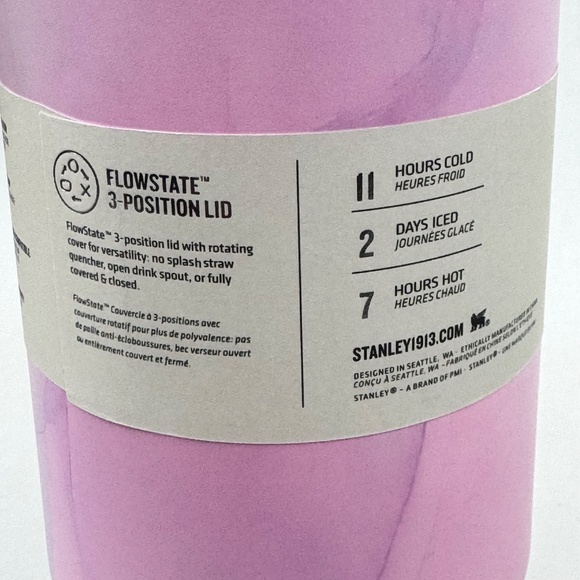 NEW Stanley Quencher H2.0 40oz Tumbler Pink Watercolor Tulle Target Exclusive - Picture 9 of 12